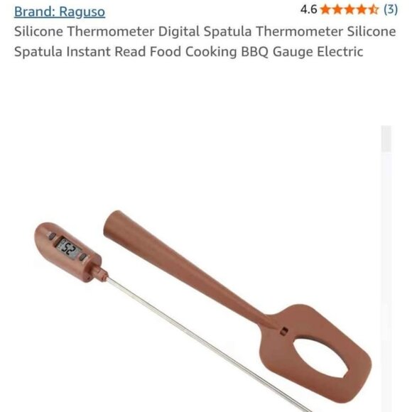 Digital Meat Thermometer with Brown Display - Picture 3 of 4